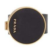 Prada Vintage Pre-owned Tyg armband Black, Dam