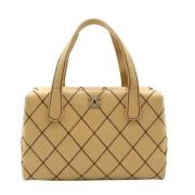 Chanel Vintage Pre-owned Laeder chanel-vskor Beige, Dam