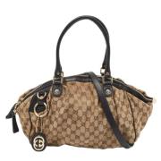 Gucci Vintage Pre-owned Laeder gucci-vskor Beige, Dam