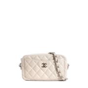 Chanel Vintage Pre-owned Laeder chanel-vskor White, Dam