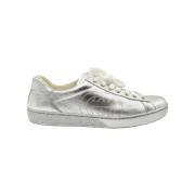 Gucci Vintage Pre-owned Laeder sneakers Gray, Herr