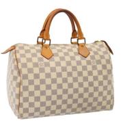 Louis Vuitton Vintage Pre-owned Canvas louis-vuitton-vskor Beige, Dam