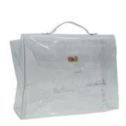 Hermès Vintage Pre-owned Canvas handvskor White, Dam