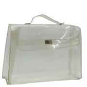 Hermès Vintage Pre-owned Canvas handvskor White, Dam