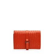 Bottega Veneta Vintage Pre-owned Laeder plnbcker Orange, Dam