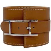 Hermès Vintage Pre-owned Laeder armband Brown, Dam