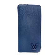 Louis Vuitton Vintage Pre-owned Laeder plnbcker Blue, Herr