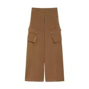 Max Mara Weekend Cargo-stil Breda Ben Byxor Brown, Dam