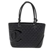 Chanel Vintage Pre-owned Laeder totevskor Black, Dam