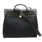 Hermès Vintage Pre-owned Canvas axelremsvskor Black, Dam