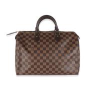 Louis Vuitton Vintage Pre-owned Belagd canvas handvskor Brown, Dam