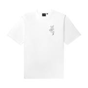 Daily Paper Vit Reflection SS Bomull T-shirt White, Herr