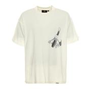 Represent Klubbnycklar Grafisk Oversized T-shirt Beige, Herr