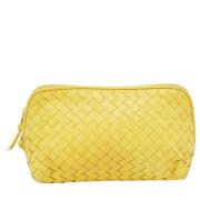 Bottega Veneta Vintage Pre-owned Laeder kuvertvskor Yellow, Dam