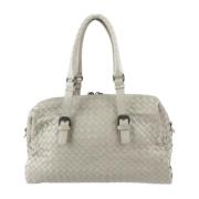 Bottega Veneta Vintage Pre-owned Laeder handvskor Gray, Dam