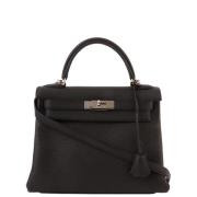 Hermès Vintage Pre-owned Canvas handvskor Black, Dam