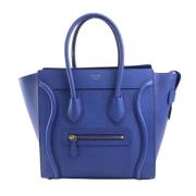 Celine Vintage Pre-owned Laeder handvskor Blue, Dam