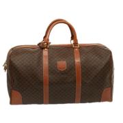 Celine Vintage Pre-owned Canvas handvskor Brown, Dam