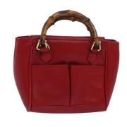 Gucci Vintage Pre-owned Laeder gucci-vskor Red, Dam