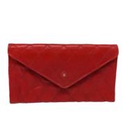 Chanel Vintage Pre-owned Laeder plnbcker Red, Dam