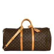 Louis Vuitton Vintage Pre-owned Tyg louis-vuitton-vskor Brown, Dam