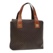 Celine Vintage Pre-owned Canvas handvskor Brown, Dam