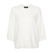 Fabiana Filippi Paljetter Crew Neck Sweater White, Dam