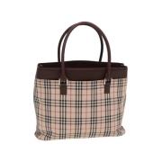 Burberry Vintage Pre-owned Canvas totevskor Beige, Dam