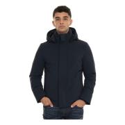 Woolrich Stretchjacka med Avtagbar Huva Blue, Herr