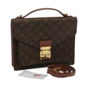 Louis Vuitton Vintage Pre-owned Canvas louis-vuitton-vskor Brown, Dam