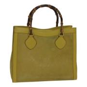 Gucci Vintage Pre-owned Laeder handvskor Yellow, Dam