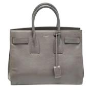 Yves Saint Laurent Vintage Pre-owned Laeder handvskor Gray, Dam