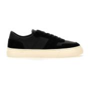 D.a.t.e. Svarta Läder Herr Sneakers Black, Herr