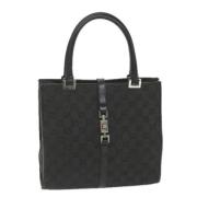 Gucci Vintage Pre-owned Canvas handvskor Black, Dam