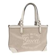 Gucci Vintage Pre-owned Canvas handvskor Beige, Dam