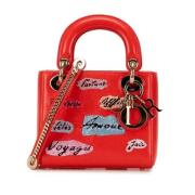 Dior Vintage Pre-owned Laeder handvskor Red, Dam