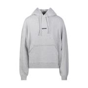 Bonsai Klassisk Box Logo Hoodie Sweatshirt Gray, Herr