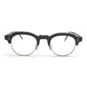 Thom Browne Oval Svart Silver Glasögon Japan Black, Herr