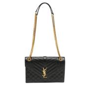 Yves Saint Laurent Vintage Pre-owned Laeder axelremsvskor Black, Dam