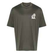 Emporio Armani Lyocell Bomull T-shirt Green, Herr