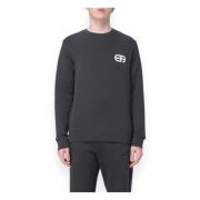 Emporio Armani Stilig Sweatshirt för Män Black, Herr