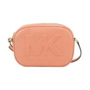 Michael Kors Läder Crossbody-väska i Ljusrosa Pink, Dam