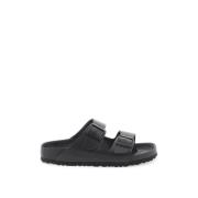 Birkenstock Exklusiva Lädermules med Justerbara Remmar Black, Dam