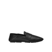 Dolce & Gabbana Läder Logo Loafers Black, Herr