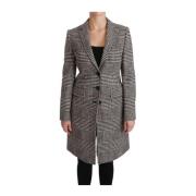 Dolce & Gabbana Multifärgad Rutig Ylleblazer Black, Dam