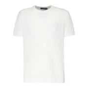 Dolce & Gabbana Vit Bomull T-shirt med Rund Krage White, Herr