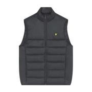 Lyle & Scott Vadderad Gilet för Män Gray, Herr