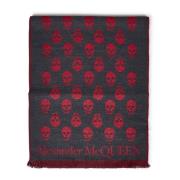 Alexander McQueen Rött Skull Halsduk Stiligt Tillbehör Multicolor, Her...