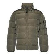 C.p. Company Quiltad Nylon Dunjacka med Linsdetalj Green, Herr