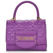 Love Moschino Quilted Tab Lila Damväska Purple, Dam